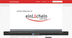 Desktop Screenshot of einlaecheln.com