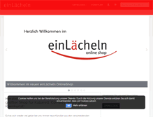 Tablet Screenshot of einlaecheln.com